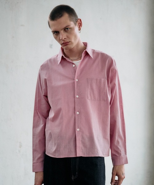 Текстурированная урбан‑укороченная рубашка / textured urban cropped shirt