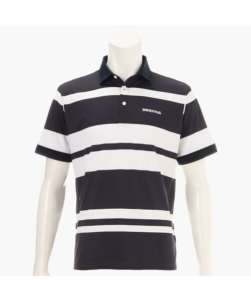 [BRIEFING GOLF] MEN’S PANEL STRIPE POLO RF — мужское полосатое поло