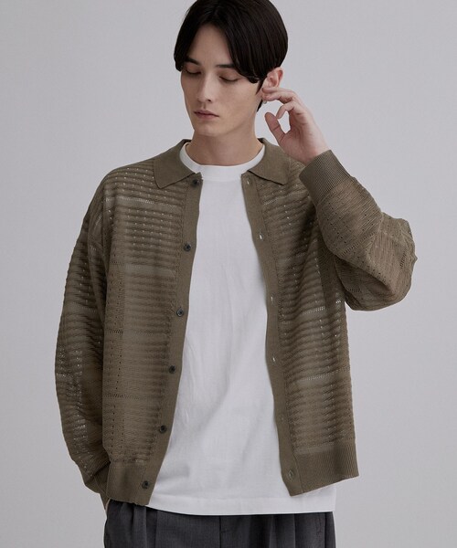 Мешущийся вязаный кардиган — Mesh Knit Cardigan