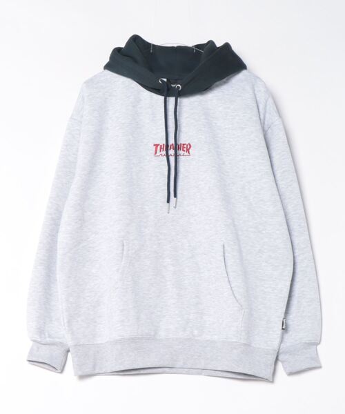 [THRASHER] Подплечный бархат‑вышивка Sweet Pull‑Over Parker