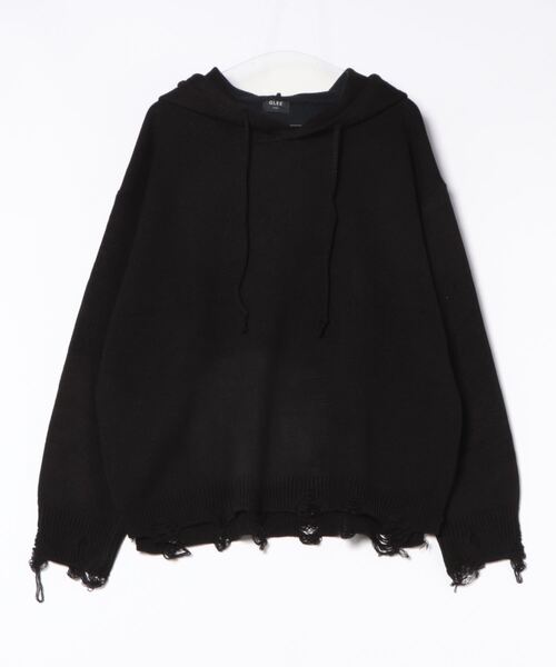 a.p.o.v. Rib dameage 指針 knit pull‑over — вязаная толстовка с индексной меткой, ребристая