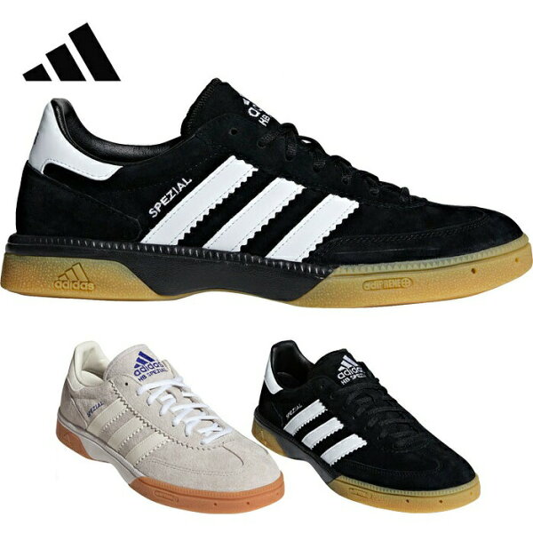adidas мужские и женские гандбольные кроссовки Handball Spezial HB шнуровка бело-чёрные adidas JP9800 M18209
