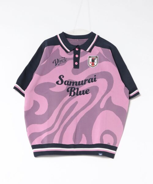 [JFA STORE] Нит-поло SAMURAI BLUE официальный товар сборной Японии (болельщик/стрит)