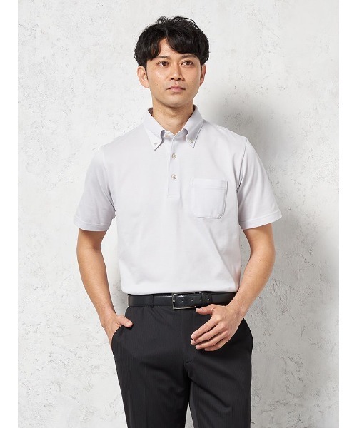 Быстро сохнущая футболка-поло Button Down American Chinese Ireland Cotton STOVEL & MASON