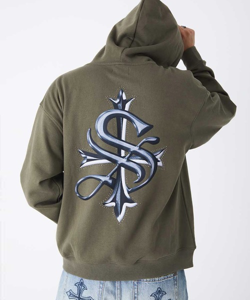 Fudie | Chrome Cross Zip Hoodie — официальный поставщик, худи с молнией и хром‑кросс принтом