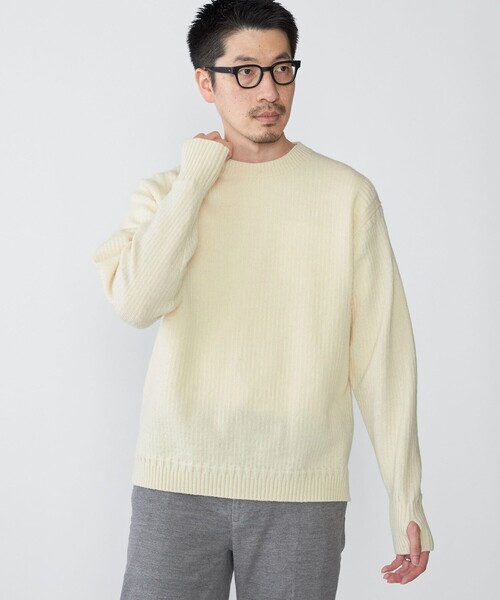 SHIPS: Okuyama Meriyasu britches wool crew neck knit
