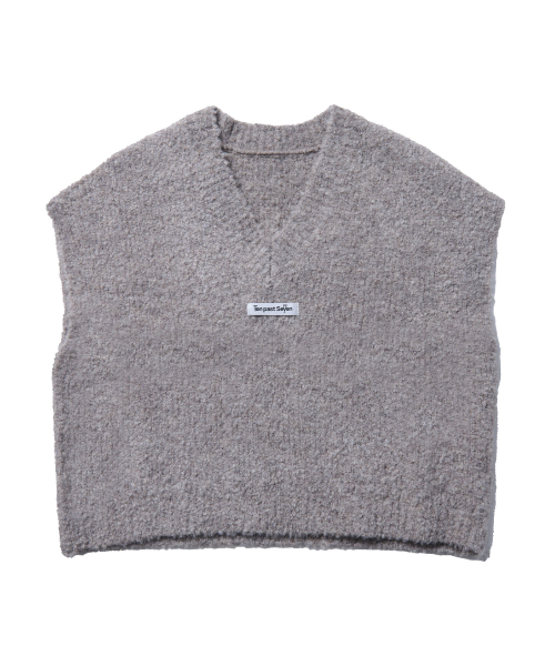 Clop knit vest — moka