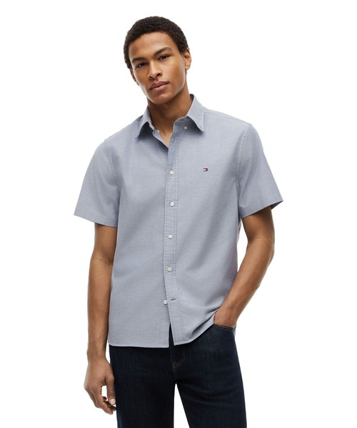 Оксфорд‑футболка Solid short sleeve shirt (слайд)