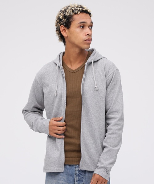 DAILY RIB ZIP PARKA / длинный рукав RIB zip‑парк (AVIREX)