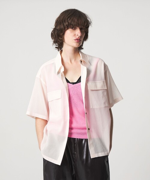 〈6(ROKU)〉 Cotton SK short sleeve slip‑shirt — футболка‑слип