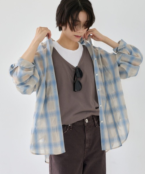 BARNYARDSTORM / Search check shirt / JAPAN FABRIC — рубашка (WEB‑лимитированный цвет)