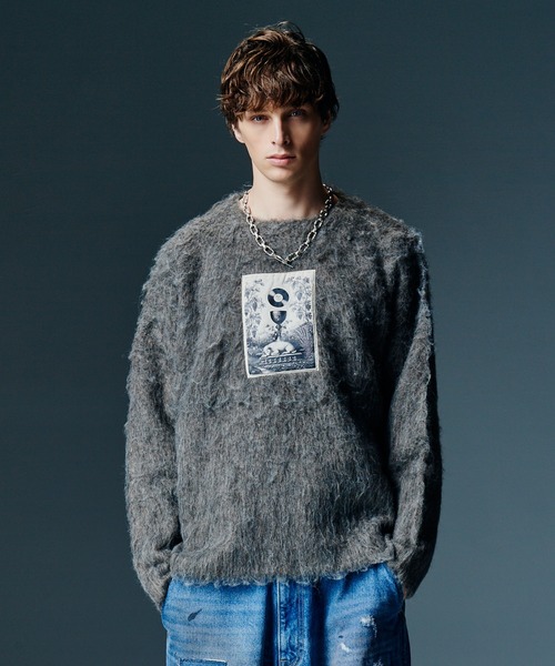 Patch Pullover Knit / вязаный пуловер с нашивкой