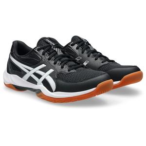 Кроссовки для игры ASICS GEL‑ROCKET 12 1073A080 унисекс 001 (черно‑белые) 22.5 см 2E