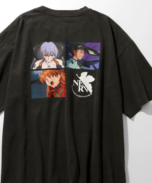 EVANGELION футболка Wintage Pigment Design полу‑рукав