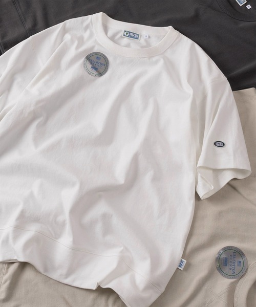 (71) DISCUS USA Cotton Blend Overwrap One‑Point & Pisneum Tag Design — полу‑рукав свитшот/футболка