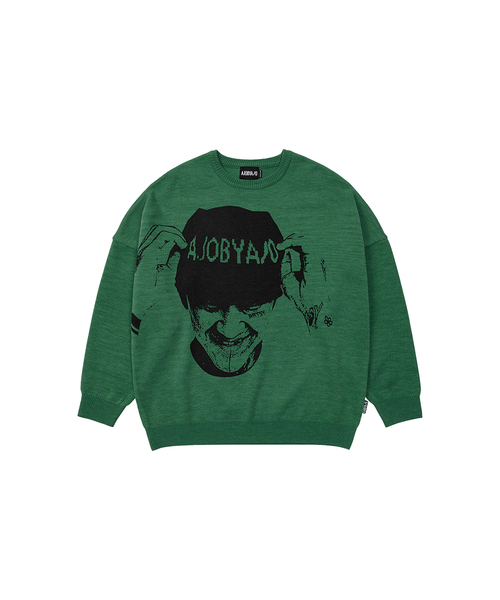 MUIL Oversized Sweater [GREEN] — оверсайз свитер зеленый