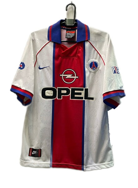 Футбольная игровая футболка Nike PSG Париж Сен‑Жермен, весенне‑летняя, 1996‑97, с коротким рукавом