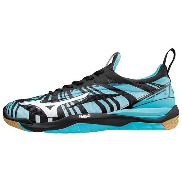 Хандбольная футболка Mizuno Weavemirage 2 — светло‑синий × белый × чёрный X1GA1750