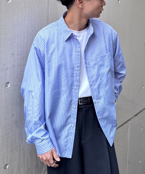 Loose fits stripe shirt — рубашка свободного кроя