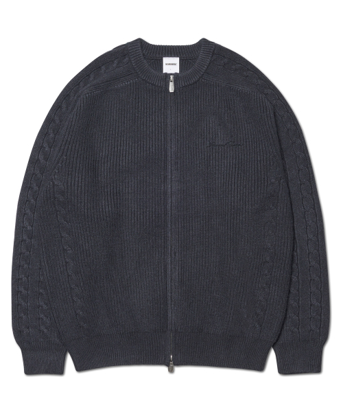ANOMALY KNIT ZIP‑UP — угольно‑серый