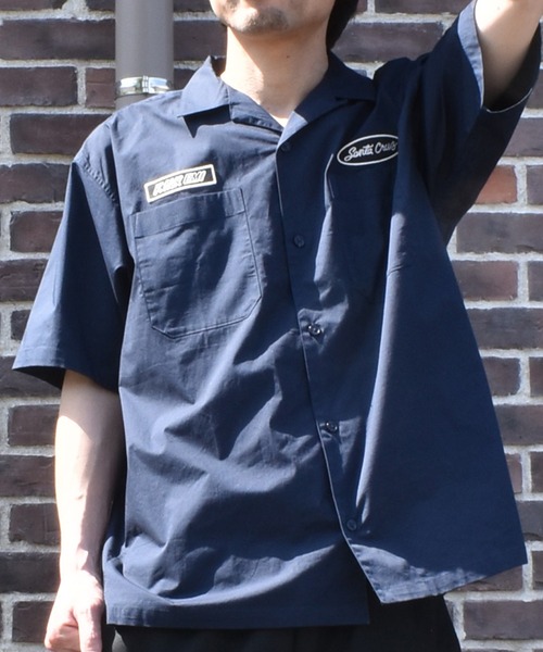 SANTA CRUZ SC WORK SHIRT — короткая рубашка с логотипом Santa Cruz, арт.502262201
