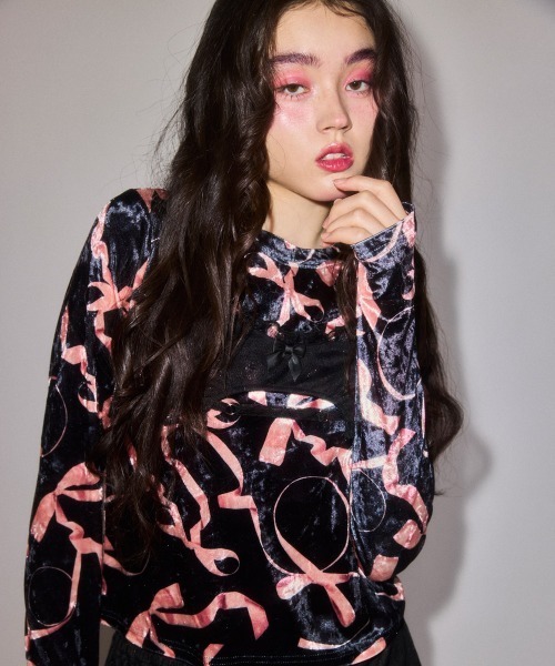RIBBON VELOUR топ
