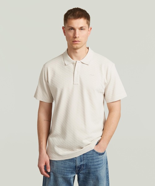 Core Regular Jacquard Polo — классическое жаккардовое поло (классический стиль)