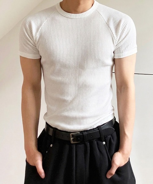 NOWLE Title Fit Rib Crewneck Lagrange — полуприлегающая футболка с коротким рукавом, комплект (минималистичный)