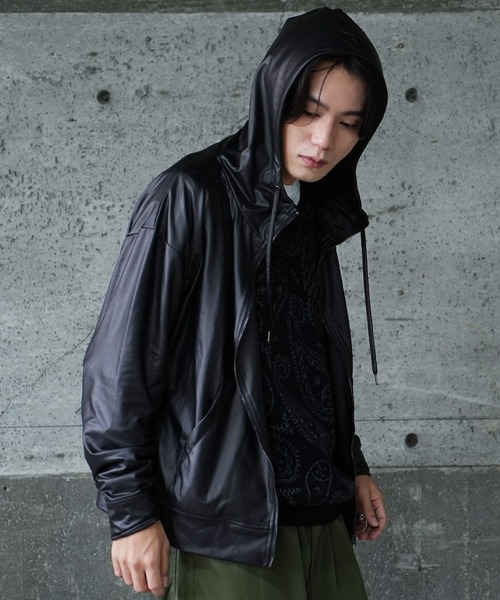 Spandex Highneck ZIP Parker — высокошейный худи на молнии, спортивный пульовер