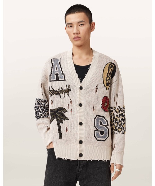 FOXX jacquard oversized cardigan — жаккардовый оверсайз кардиган FOXX