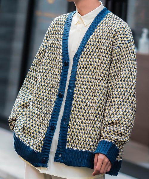 Jacquard baron‑slip shaginitt cardigan — жаккардовый кардиган с бархатной текстурой