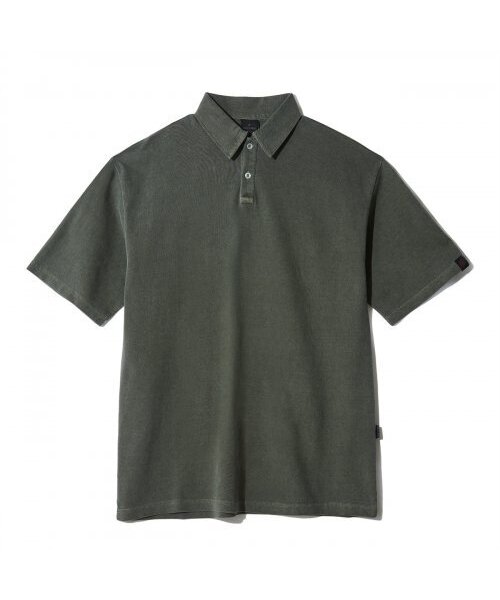 Pigment over‑size pique polo‑t‑shirt (карри), полуприлегающий.
