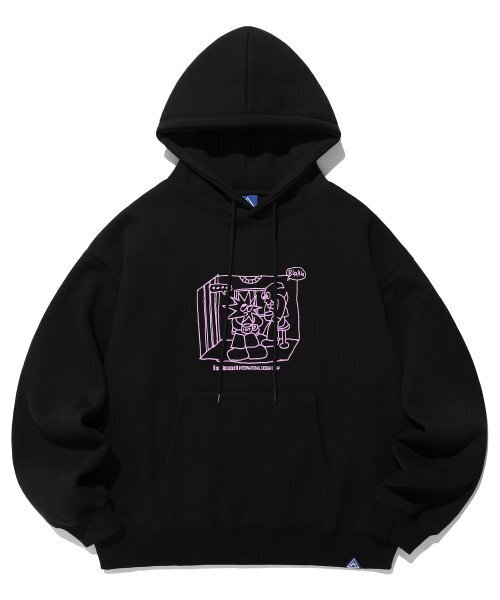 SUN & MOON HOODIE — чёрное (IK2DFMM414A)