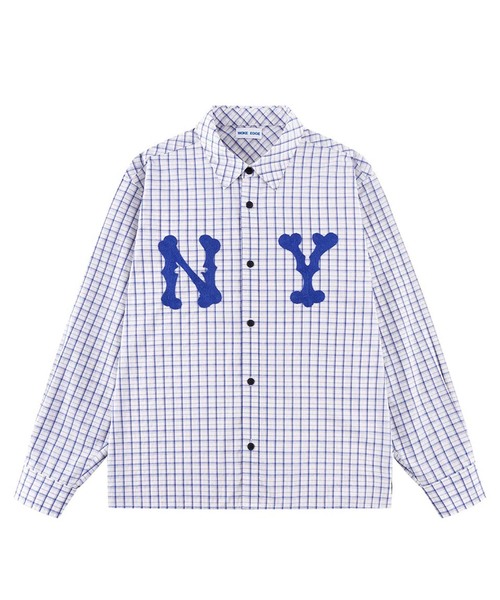 WOKE EDGE NY Glit Check Shirt — рубашка с глиттерным узором