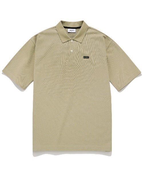 COVERNAT PIQUE KNIT S/S TEE — пике‑футболка, логотип на груди, поло‑стиль
