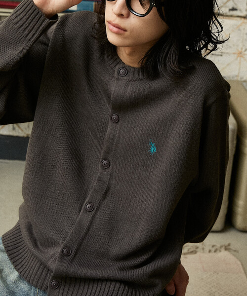 U.S. POLO ASSN. Crew Neck Knit Cardigan — вязаный кардиган с круглым вырезом (лимитированная коллекция)