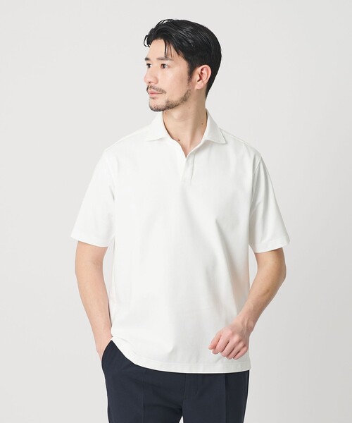 WARDROBE SMART Curl High‑gauge Mock‑D Highneck Skipper Polo — куртка с антибактериальной обработкой и контактным охлаждением