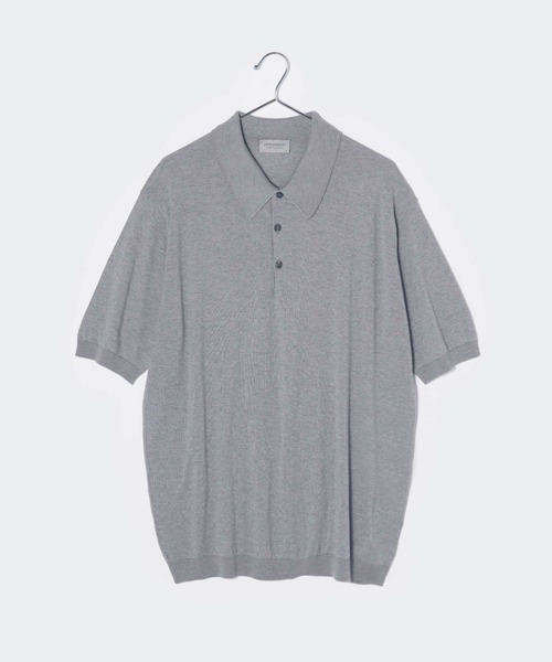 JOHN SMEDLEY ISIS 30 Gauge Sea Island Cotton polo knit — 30‑гейдж шёлковый хлопок, John Smedley ISIS, easy fit