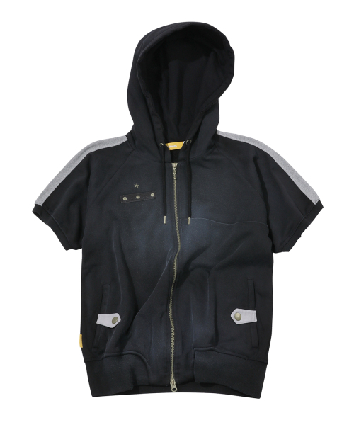 Chocolate Hood Zip‑up (BLACK) — чёрная худи‑куртка на молнии