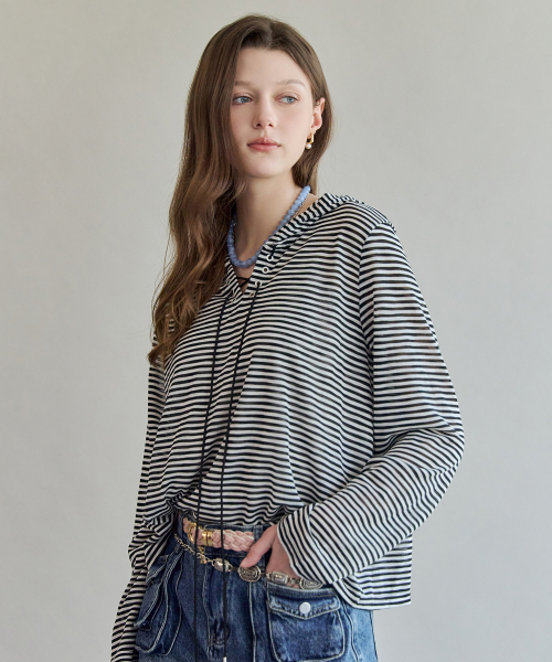 Stripe Release Applez Fitted Full Parka — полосатая укороченная парка-фит