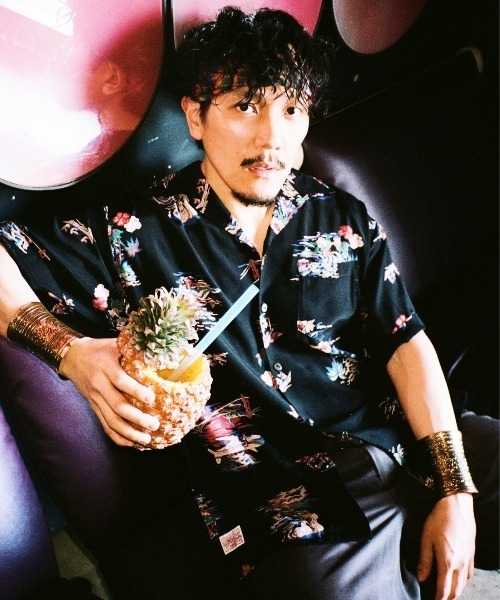 Schott × PJ × Pina-pleas ジュース/RAYON SHIRT ALOHALAND / рестайлинг рубашка ALOHALAND