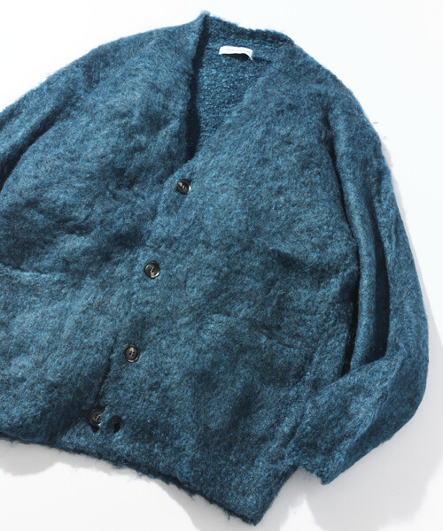 Shaggy knit 릴랙스 кардиган (Shaggy knit relax cardigan)