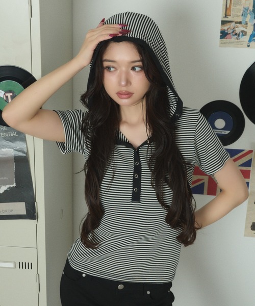 DISPARK/26-летняя весна/лето новая коллекция — Henley Neck Boulder Fーディー (Henley neck boulder f-tee)
