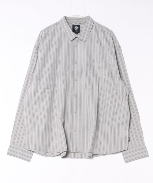 VANS Vans X Rowan Stripe LS Woven — лонгслив с полосой VN000ZY5LTG Light Grey