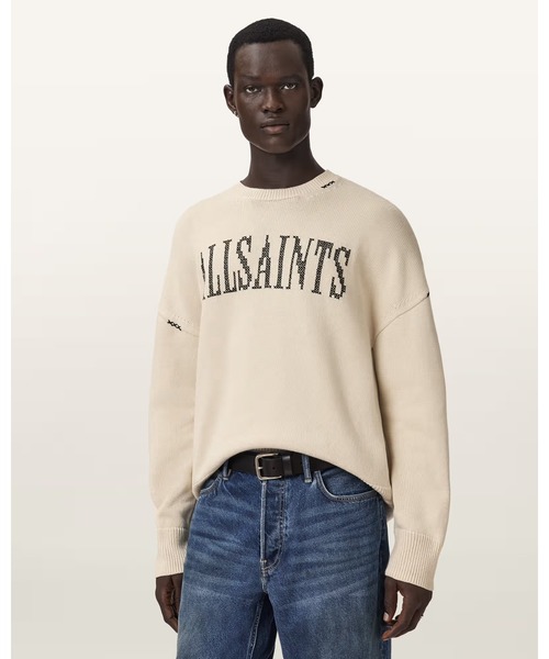 CROSSED OVERSIZED CREW NECK EMBROIDERED JUMPER | CROSSED оверсайз свитер с вышивкой