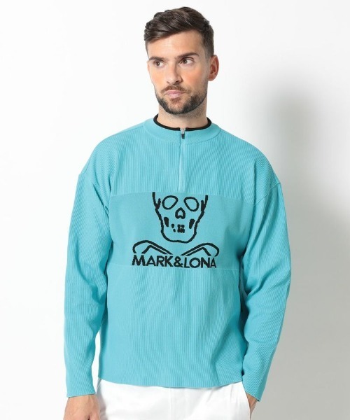 Pave Zip Neck Knit | мужской