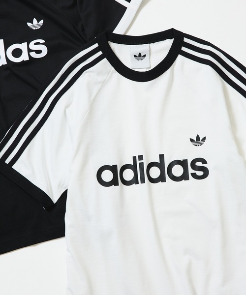 adidas Adicolor Three Stripes Slim Ringer T‑Shirt