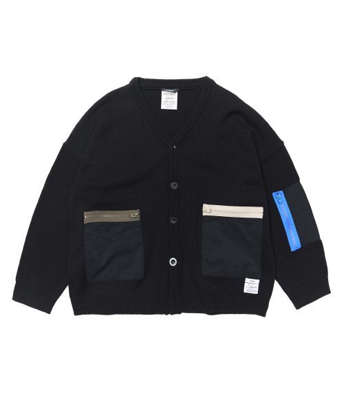 Zipper Oversized Cardigan — оверсайз кардиган на молнии, чёрный