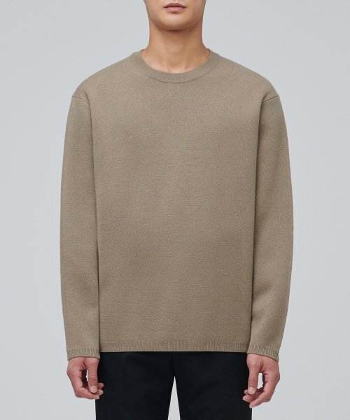 Мини‑мал крул‑нек нит (Beige) — свитер «Beige»