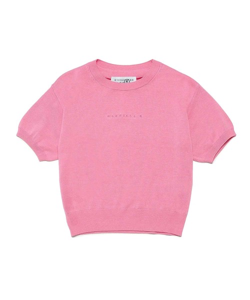 MM6 Maison Margiela Kids & Junior — полувязаная футболка с коротким рукавом